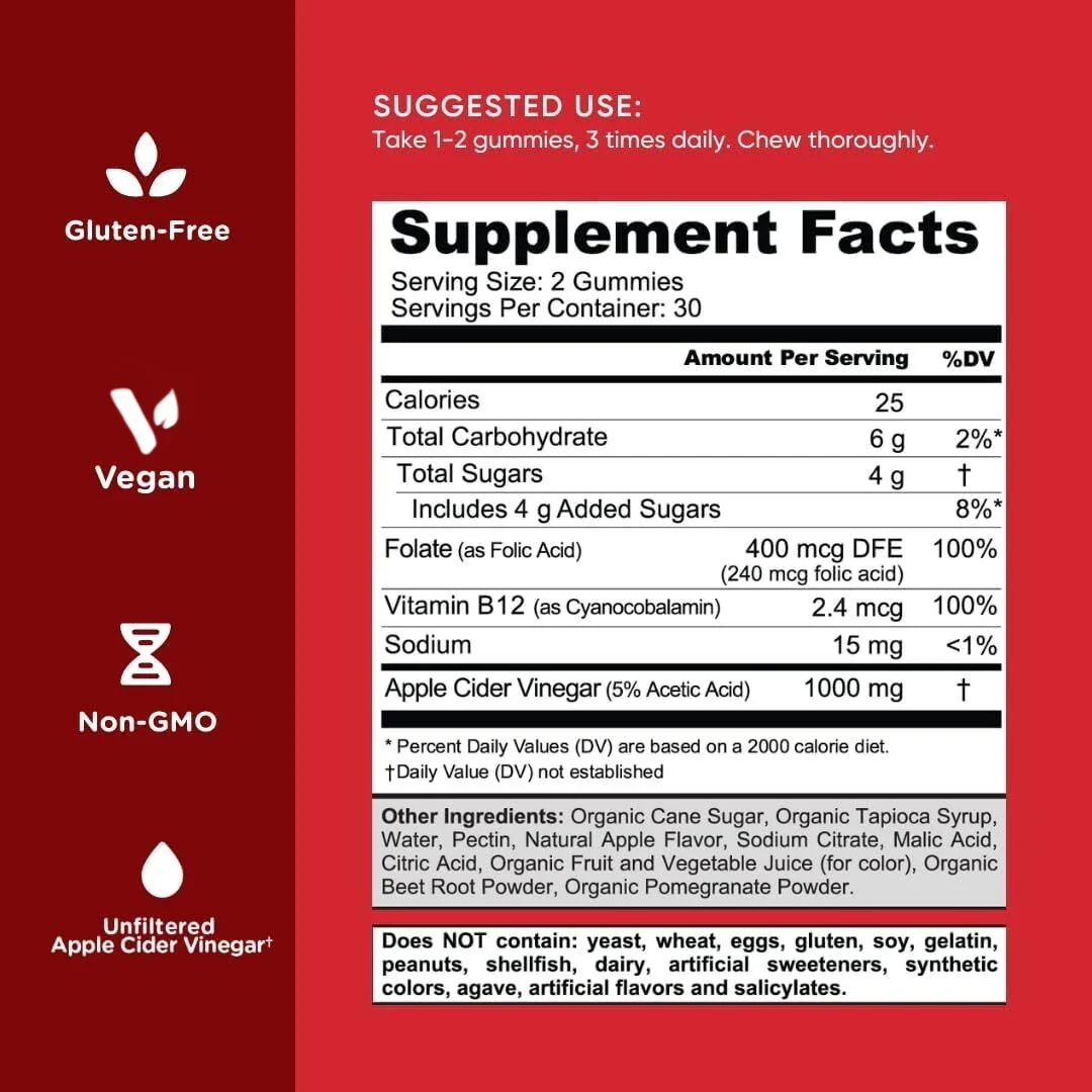 1 Pack Goli® Apple Cider Vinegar Gummies - Image 3
