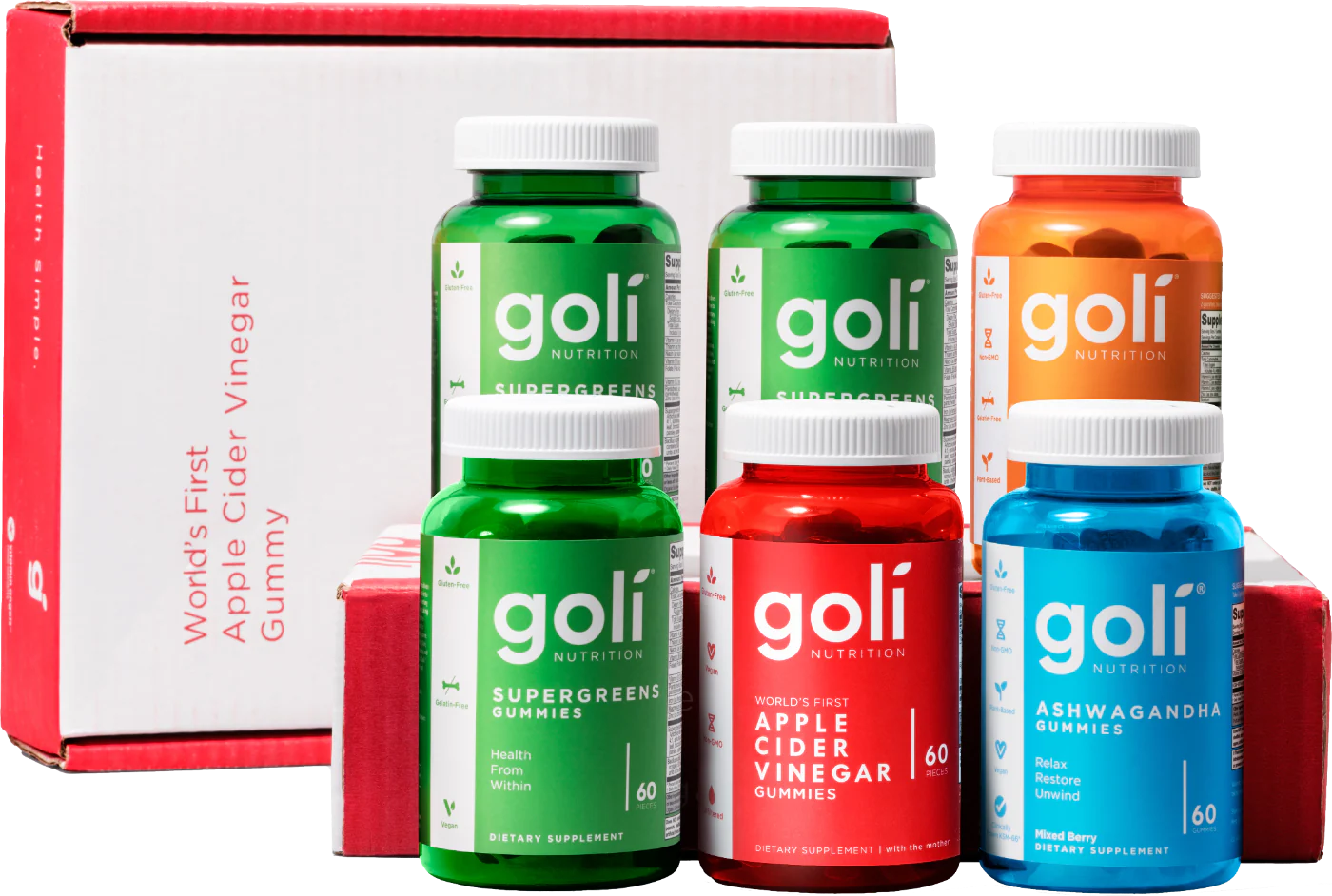 Bundle Pack - Supergreens, ACV, Ashwa & Superfruits