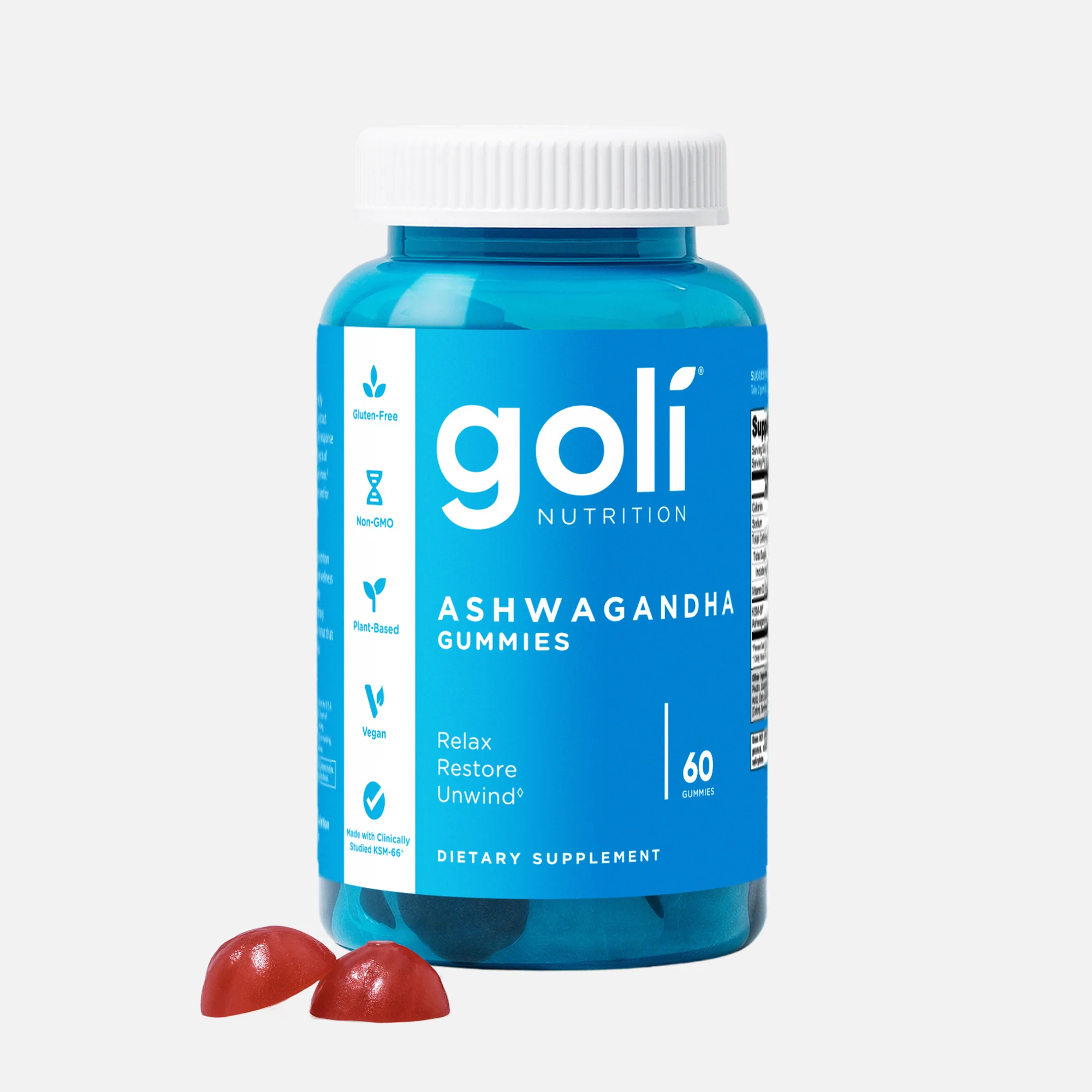 Goli Nutrition Ashwagandha Gummies  |  Unit = Case of 24