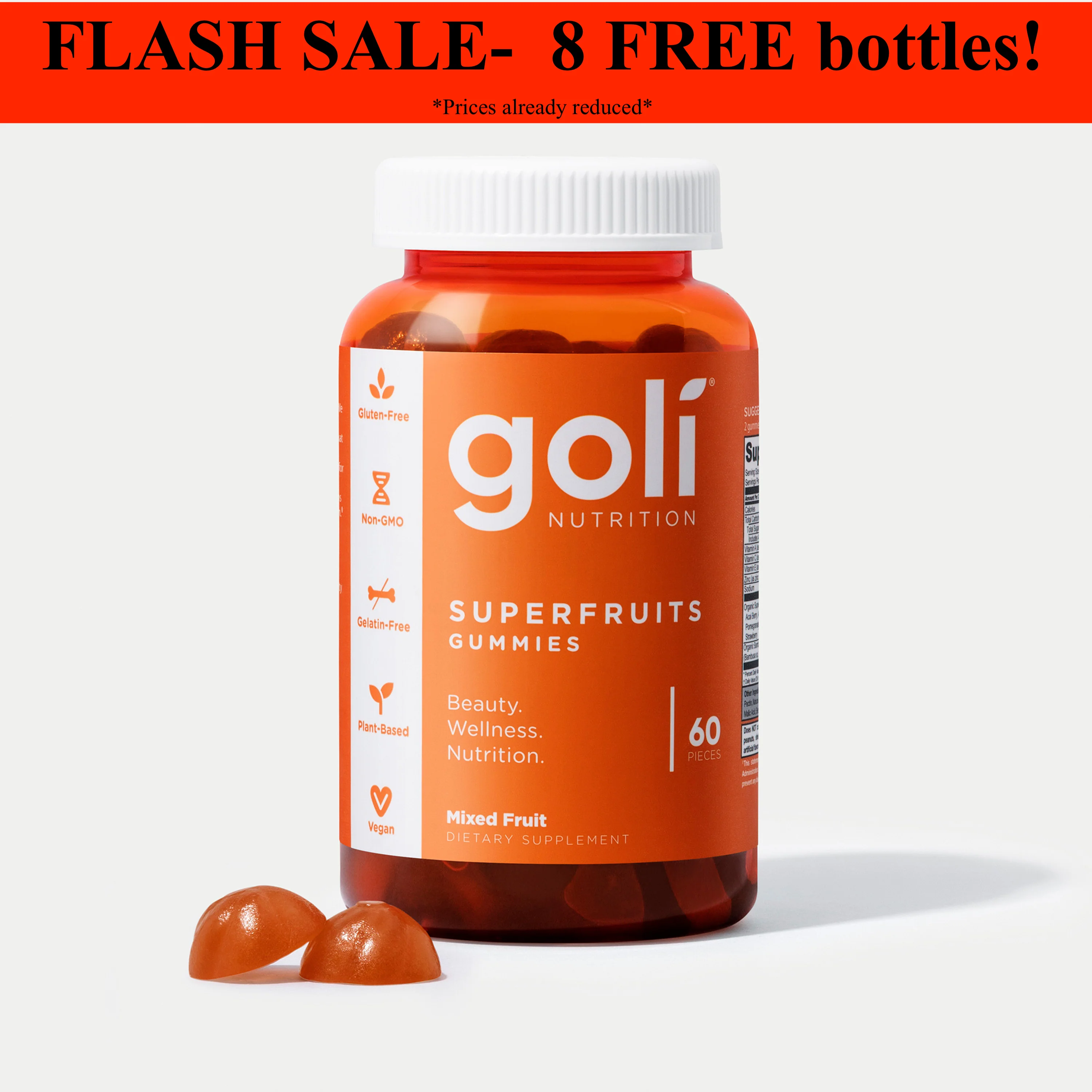 Goli Nutrition Superfruits Gummies | Unit = Case of 48 - Image 3